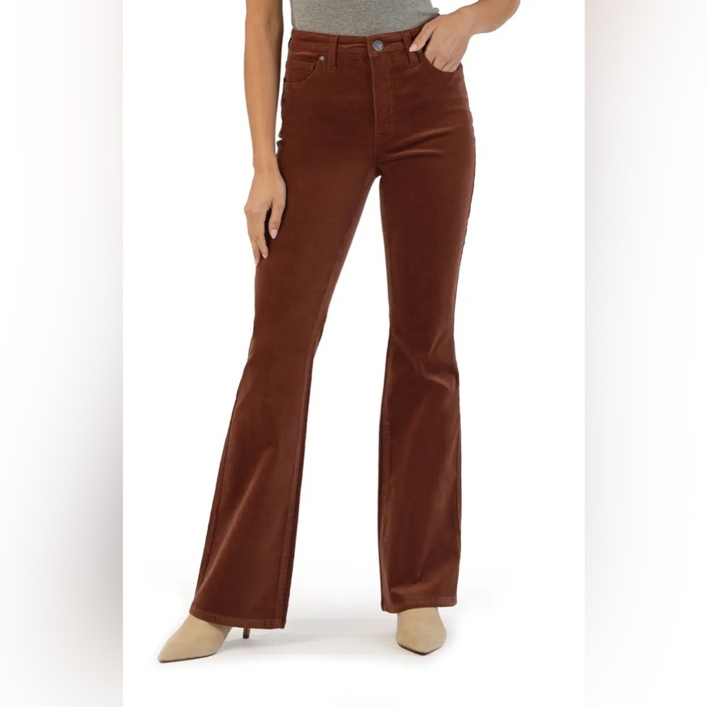 KUT from the Kloth Ana Fab Ab High Waist Flare Corduroy Jeans size 10 - Picture 3 of 10
